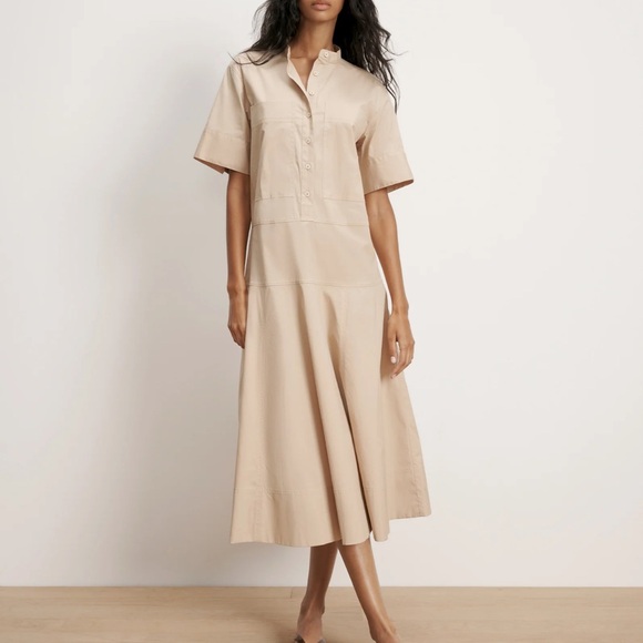 NWT Veronica Beard Cam Drop-Waist Midi Shirtdress - Picture 3 of 3